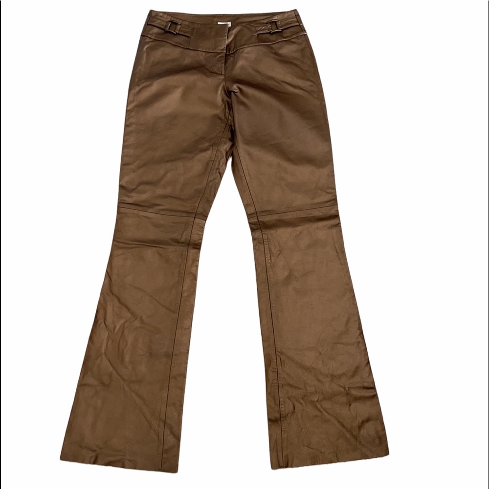 NWOT Cache Iridescent Leather Pants